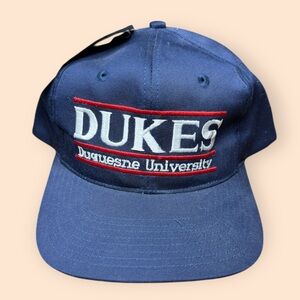 Vintage 1990s Duquesne Dukes Snapback Hat The Game Deadstock Tags Vtg 90s